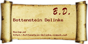Bottenstein Delinke névjegykártya